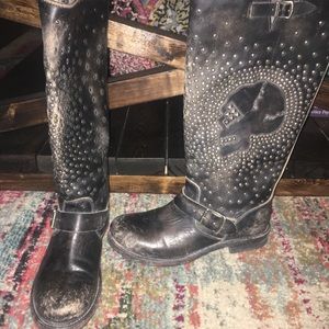 Jenna Skull Stud Frye boots